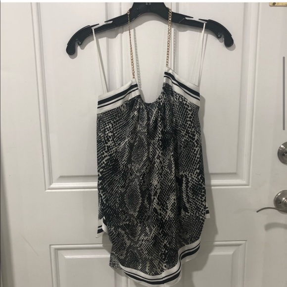 Express Backless Top Snake Print - Picture 3 of 7